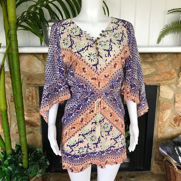 Twelfth Street by Cynthia Vincent Dresses & Skirts - Twelfth Street by Cynthia Vincent Boho Dress Sz P